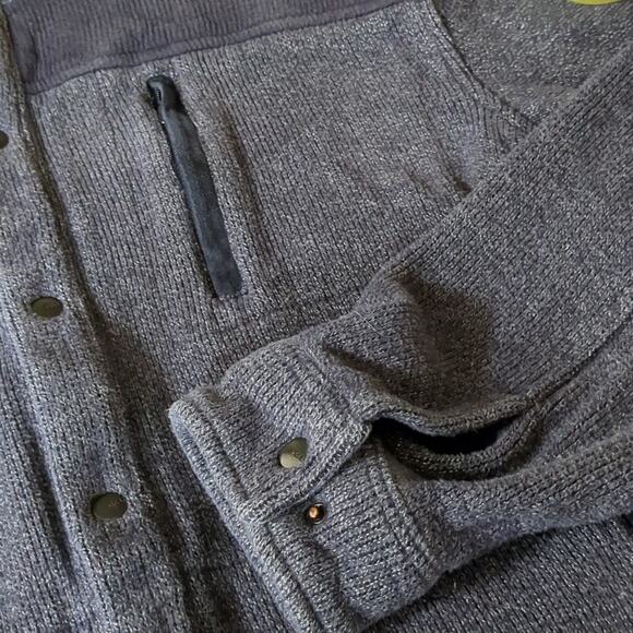 Johnston & Murphy Men's Brushed Full Snap Navy Jacket Large - Picture 7 of 9